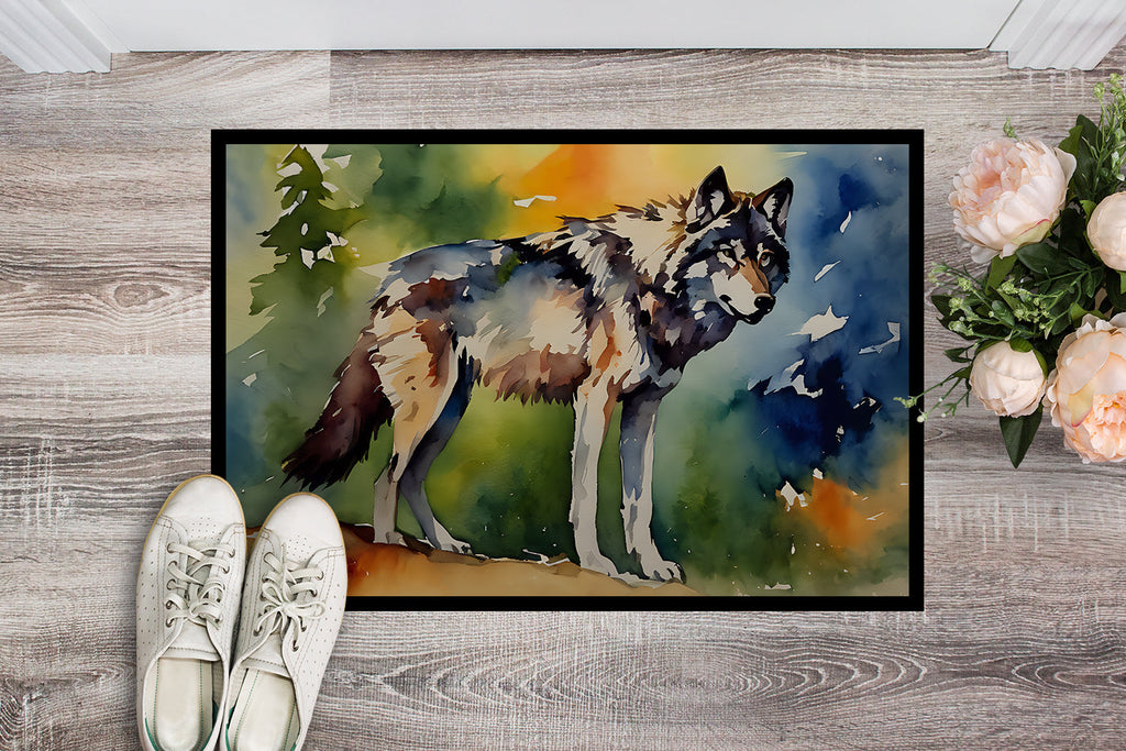 Wolves Wolf  Doormat Indoor Outdoor 24H X 36W Front Door Mat Rugs for Entryway, Non Slip Washable Low Pile,