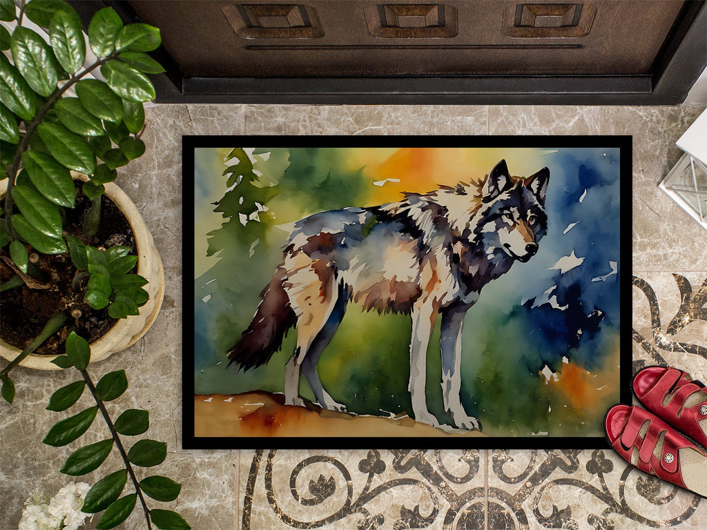 Wolves Wolf  Doormat Indoor Outdoor 24H X 36W Front Door Mat Rugs for Entryway, Non Slip Washable Low Pile,