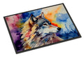Wolves Wolf  Doormat Indoor Outdoor 18H X 27W Front Door Mat Rugs for Entryway, Non Slip Washable