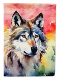 Wolves Wolf  House Flag 28x40 Porch Sleeve Pole Decorative Outside Yard Banner Artwork Wall Hanging, Polyester