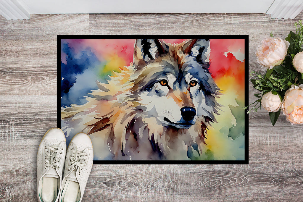 Wolves Wolf  Doormat Indoor Outdoor 24H X 36W Front Door Mat Rugs for Entryway, Non Slip Washable Low Pile,