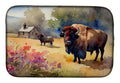 Wood Bison Dish Drying Mat Absorbent Dish Drying Mat Pad for Kitchen Counter Dish Drainer Mat for Countertop, 14 x 21", Multicolor