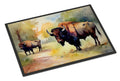 Wood Bison Doormat Indoor Outdoor 24H X 36W Front Door Mat Rugs for Entryway, Non Slip Washable Low Pile,