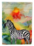 Zebra House Flag 28x40 Porch Sleeve Pole Decorative Outside Yard Banner Artwork Wall Hanging, Polyester
