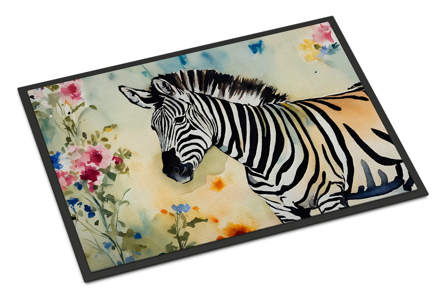 Zebra Doormat Indoor Outdoor 18H X 27W Front Door Mat Rugs for Entryway, Non Slip Washable