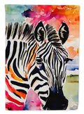 Zebra House Flag 28x40 Porch Sleeve Pole Decorative Outside Yard Banner Artwork Wall Hanging, Polyester