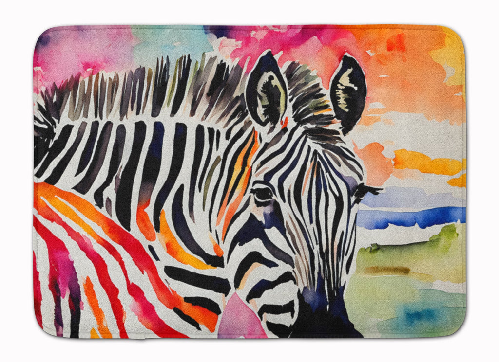 Zebra Memory Foam Kitchen Mat Machine Washable Anti-Fatigue Cushion Comfort Bath or Kitchen Rug