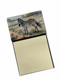 Zebra Watercolor Sticky Note Holder Refillable Dispenser Desk Accessory 3x3 Pad Gift