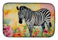 Zebra Dish Drying Mat Absorbent Dish Drying Mat Pad for Kitchen Counter Dish Drainer Mat for Countertop, 14 x 21", Multicolor