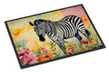 Zebra Doormat Indoor Outdoor 24H X 36W Front Door Mat Rugs for Entryway, Non Slip Washable Low Pile,