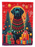 Labrador Retriever Holiday Christmas House Flag 28x40 Porch Sleeve Pole Decorative Outside Yard Banner Artwork Wall Hanging, Polyester