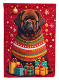 Newfoundland Holiday Christmas House Flag 28x40 Porch Sleeve Pole Decorative Outside Yard Banner Artwork Wall Hanging, Polyester