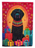 Puli Holiday Christmas House Flag 28x40 Porch Sleeve Pole Decorative Outside Yard Banner Artwork Wall Hanging, Polyester