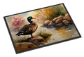 Mallard Duck Standing Lakeside Doormat Indoor Outdoor 18H X 27W Front Door Mat Rugs for Entryway, Non Slip Washable