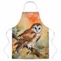 Perched Owl Woodland Wildlife Apron Cooking Kitchen Server Baking Crafts Gardening for Adult Women Men, Unisex, Large, Multicolor