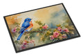 Eastern Bluebird with Blossoms Spring Doormat Indoor Outdoor 18H X 27W Front Door Mat Rugs for Entryway, Non Slip Washable