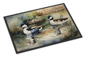 Bufflehead Ducks Swimming Marsh Scene Doormat Indoor Outdoor 24H X 36W Front Door Mat Rugs for Entryway, Non Slip Washable Low Pile,