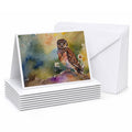 Burrowing Owl Wildlife Portrait Greeting Cards Pack of 8 Blank Cards with Envelopes Whimsical A7 Size 5x7