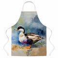 Common Eider Duck Standing Shoreline Apron Cooking Kitchen Server Baking Crafts Gardening for Adult Women Men, Unisex, Large, Multicolor