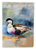Common Eider Duck Standing Shoreline House Flag 28x40 Porch Sleeve Pole Decorative Outside Yard Banner Artwork Wall Hanging, Polyester