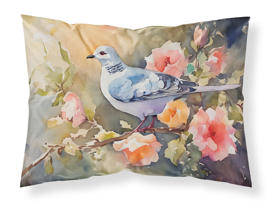 White Dove on Floral Branch Standard Pillowcase Lightweight Super Soft Easy Care Decorative Artwork Pillowcase, Standard