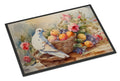 White Dove with Fruit Basket Still Life Doormat Indoor Outdoor 24H X 36W Front Door Mat Rugs for Entryway, Non Slip Washable Low Pile,