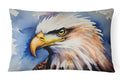 Bald Eagle Portrait Close-Up Decorative Throw Pillow 12x16 Indoor Outdoor Accent Cushion, Fabric Cover with Insert for Sofa, Bed, Porch & Living Room
