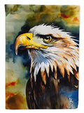 Bald Eagle Portrait Wildlife House Flag 28x40 Porch Sleeve Pole Decorative Outside Yard Banner Artwork Wall Hanging, Polyester