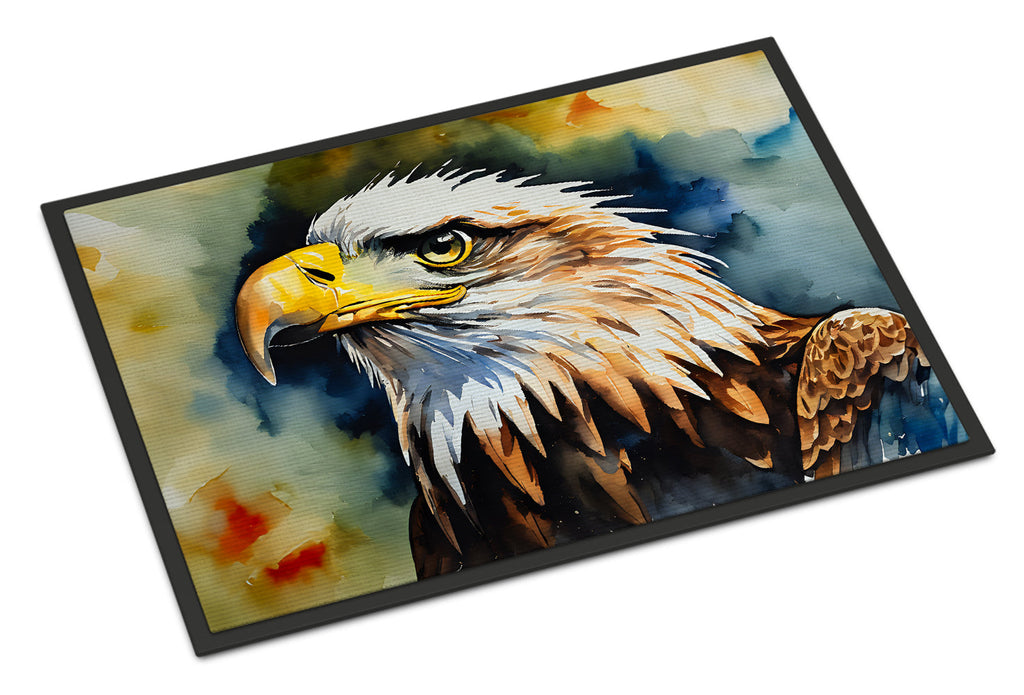 Bald Eagle Portrait Wildlife Doormat Indoor Outdoor 24H X 36W Front Door Mat Rugs for Entryway, Non Slip Washable Low Pile,