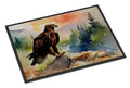 Bald Eagle Perched Mountain Landscape Doormat Indoor Outdoor 18H X 27W Front Door Mat Rugs for Entryway, Non Slip Washable