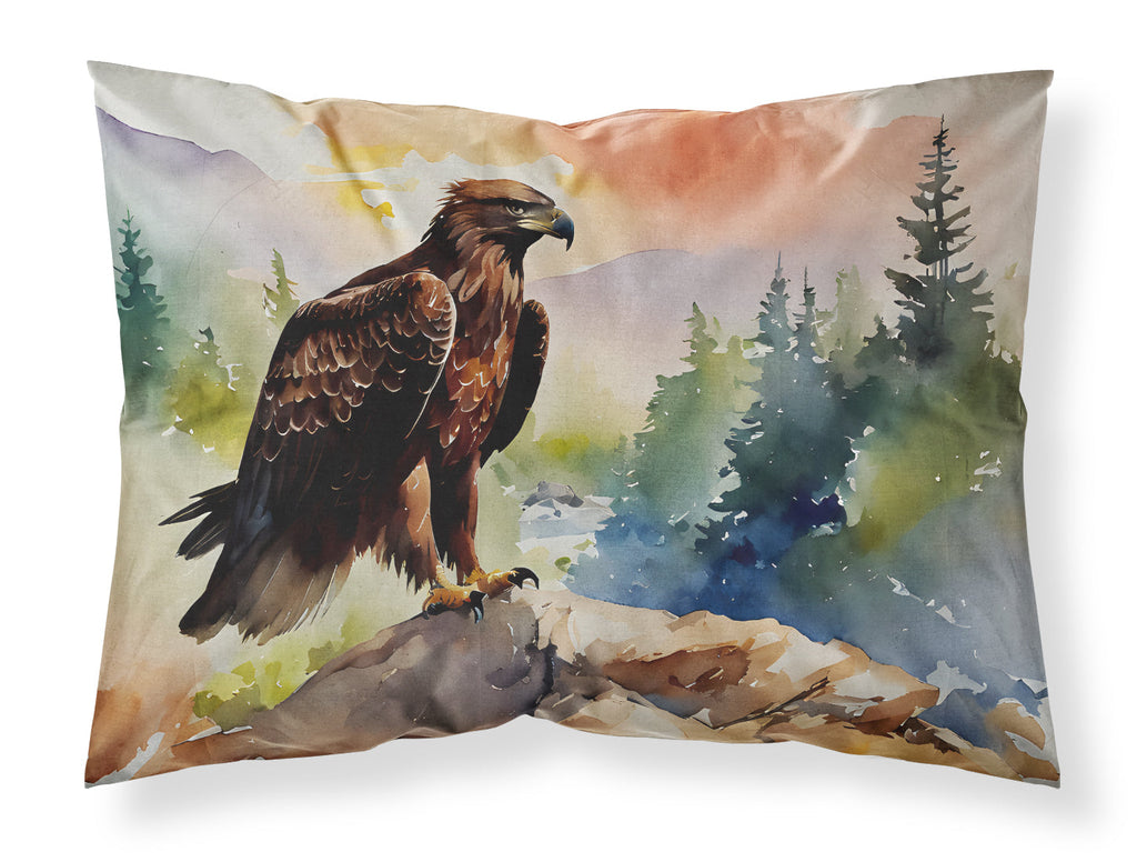 Bald Eagle Perched Mountain Landscape Standard Pillowcase Lightweight Super Soft Easy Care Decorative Artwork Pillowcase, Standard