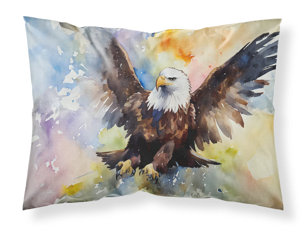 Bald Eagle Flying Wings Spread Standard Pillowcase Lightweight Super Soft Easy Care Decorative Artwork Pillowcase, Standard