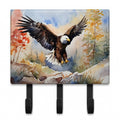 Bald Eagle Landing Wings Spread Leash or Key Holder Wall Hooks, Coat Rack Wall Mount, for Hanging Keys, Towels, Aprons, Leashes