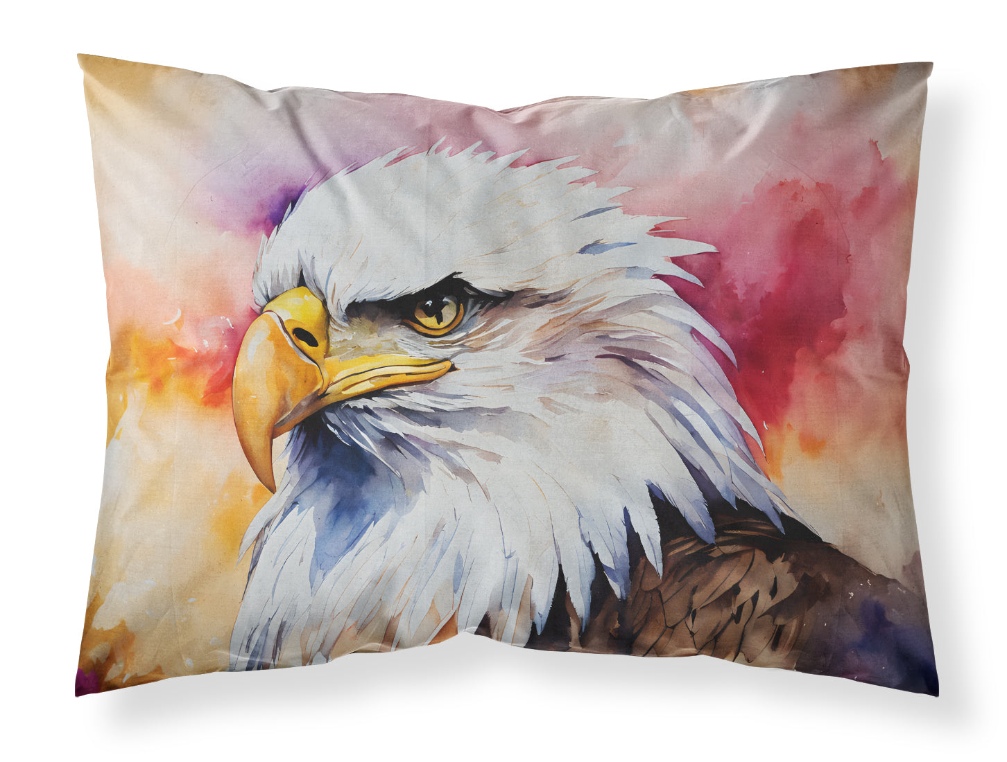 Bald Eagle Portrait Side View Standard Pillowcase Lightweight Super Soft Easy Care Decorative Artwork Pillowcase, Standard