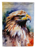 Bald Eagle Portrait Close Detail House Flag 28x40 Porch Sleeve Pole Decorative Outside Yard Banner Artwork Wall Hanging, Polyester