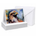 Bald Eagle Portrait Close Detail Greeting Cards Pack of 8 Blank Cards with Envelopes Whimsical A7 Size 5x7