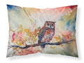 Elf Owl on Blossom Branch Standard Pillowcase Lightweight Super Soft Easy Care Decorative Artwork Pillowcase, Standard