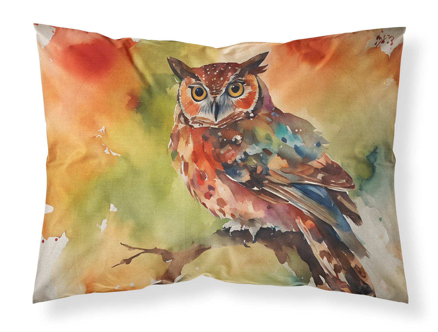 Elf Owl Perched Branch Standard Pillowcase Lightweight Super Soft Easy Care Decorative Artwork Pillowcase, Standard