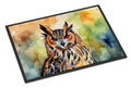 Eurasian Eagle Owl Close-Up Portrait Doormat Indoor Outdoor 24H X 36W Front Door Mat Rugs for Entryway, Non Slip Washable Low Pile,