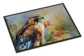 Red Tailed Hawk Portrait Wildlife Doormat Indoor Outdoor 24H X 36W Front Door Mat Rugs for Entryway, Non Slip Washable Low Pile,