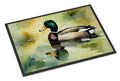 Mallard Duck Side Profile Doormat Indoor Outdoor 18H X 27W Front Door Mat Rugs for Entryway, Non Slip Washable