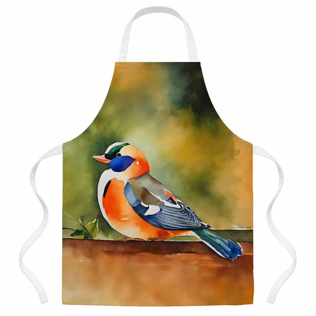 Mandarin Duck Apron Cooking Kitchen Server Baking Crafts Gardening for Adult Women Men, Unisex, Large, Multicolor