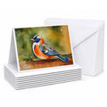 Mandarin Duck Greeting Cards Pack of 8 Blank Cards with Envelopes Whimsical A7 Size 5x7
