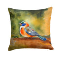 Mandarin Duck Decorative Throw Pillow 14x14 Indoor Outdoor Accent Cushion, Fabric Cover with Insert for Sofa, Bed, Porch & Living Room