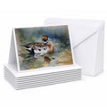 Northern Pintail Duck Swimming Greeting Cards Pack of 8 Blank Cards with Envelopes Whimsical A7 Size 5x7