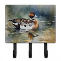 Northern Pintail Duck Swimming Leash or Key Holder Wall Hooks, Coat Rack Wall Mount, for Hanging Keys, Towels, Aprons, Leashes