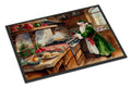 Cookies with Santa Claus Father Christmas Doormat Indoor Outdoor 18H X 27W Front Door Mat Rugs for Entryway, Non Slip Washable