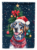 Catahoula Christmas House Flag 28x40 Porch Sleeve Pole Decorative Outside Yard Banner Artwork Wall Hanging, Polyester