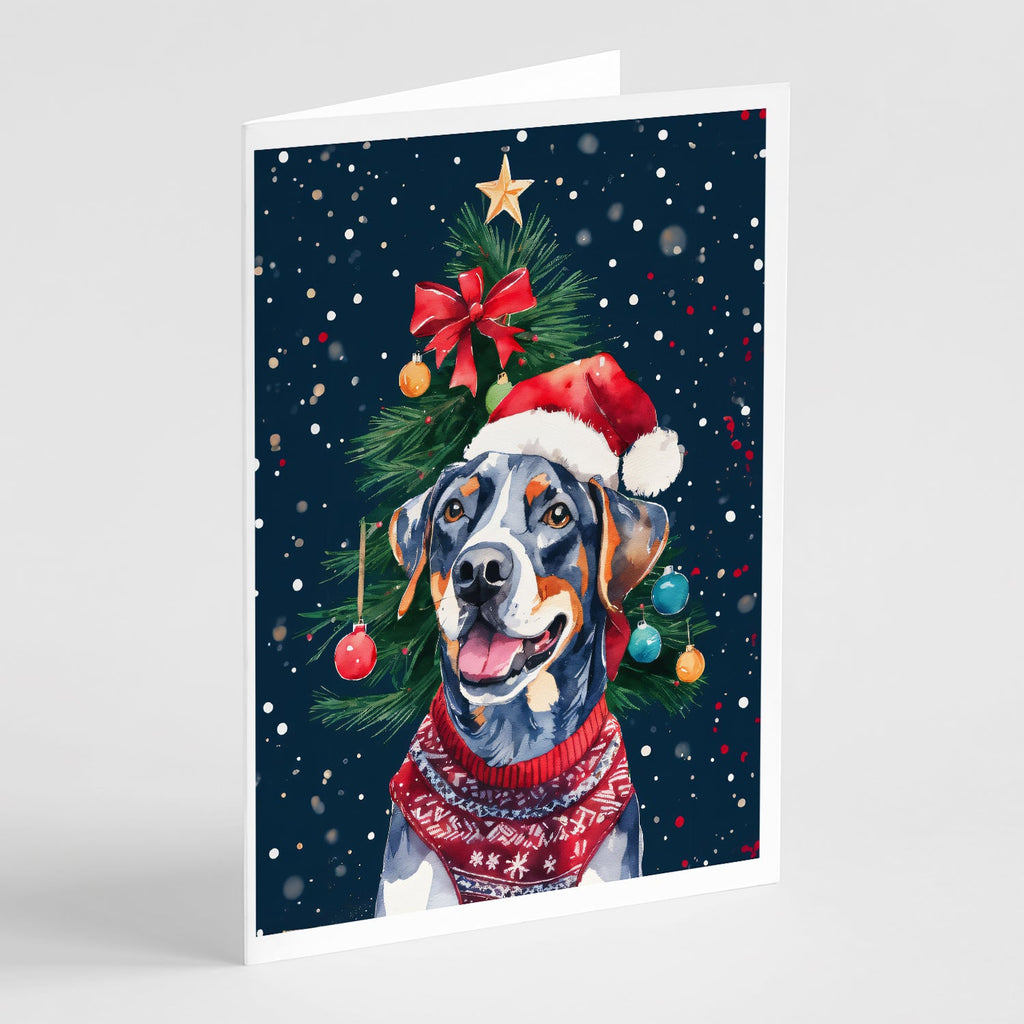 Catahoula Christmas Greeting Cards Pack of 8 Blank Cards with Envelopes Whimsical A7 Size 5x7