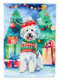 Puli Christmas House Flag 28x40 Porch Sleeve Pole Decorative Outside Yard Banner Artwork Wall Hanging, Polyester